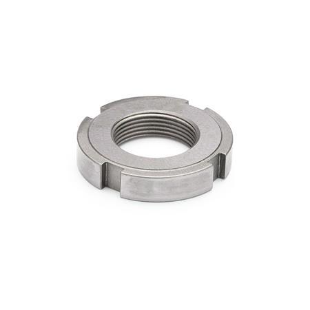 Stainless Steel Slotted Locknuts  DIN 1804