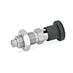 Stainless Steel Indexing Plungers knob plastic  black GN 817 thumbnail