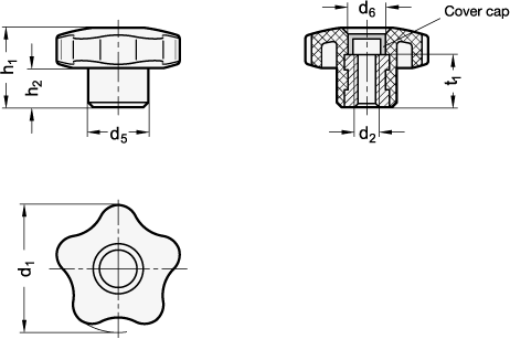 Star Knobs GN 5337.2 sketch