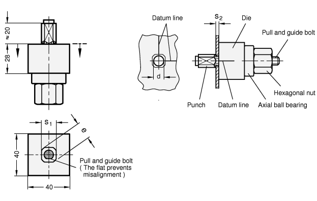 Sheet Metal Punches GN 123 sketch