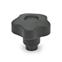 Safety Star Knobs bushing steel  blackened  Stainless Steel GN 5337.3 thumbnail