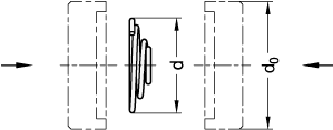 Stainless Steel Thrust Springs GN 187.2 sketch