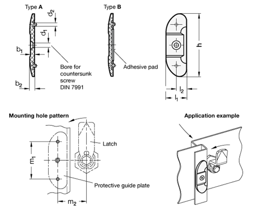 Protective Guide Plates GN 120.2 sketch