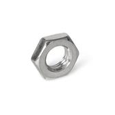 Thin Stainless Steel Hex Nuts ISO 8675 thumbnail