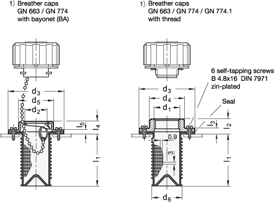 Filler Strainer GN 664 sketch