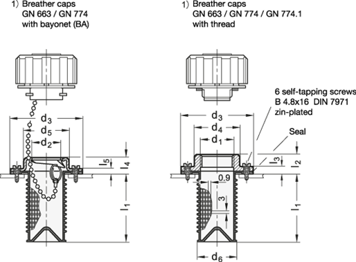 Filler Strainer GN 664 sketch