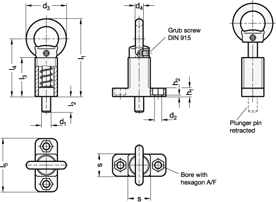 Indexing Plungers GN 722.5 sketch