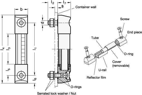 Oil Level Indicators GN 654 sketch