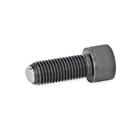 Ball Point Screws Steel  blackened GN 606