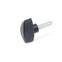 Wing Screws plastic  threaded stud steel  zinc plated GN 531.1 thumbnail