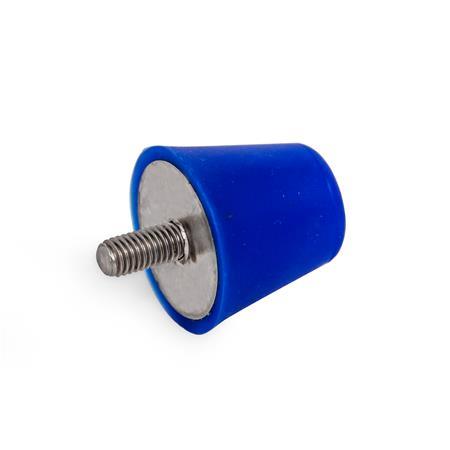 Silicone Buffers with Threaded Stud GN 256