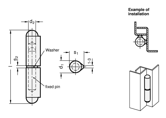 Hinges GN 128.2 sketch