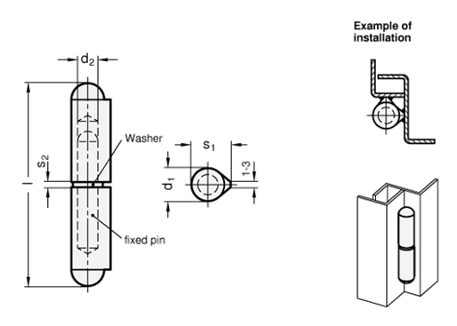 Hinges GN 128.2 sketch