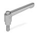 Adjustable Stainless Steel Hand Levers GN 911.3 thumbnail