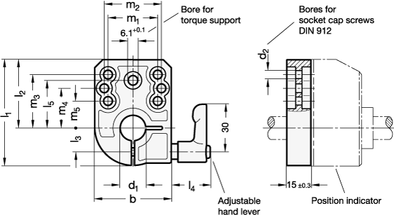 Clamping Plates GN 953.7 sketch