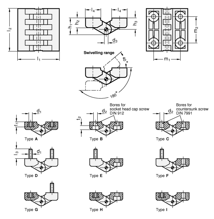 Hinges GN 151 sketch