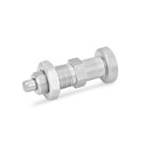 Stainless Steel Indexing Plungers knob Stainless Steel GN 617 thumbnail