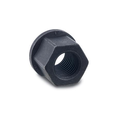 Hex Nuts Steel  blackened DIN 6331