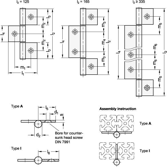 Hinges GN 2295 sketch