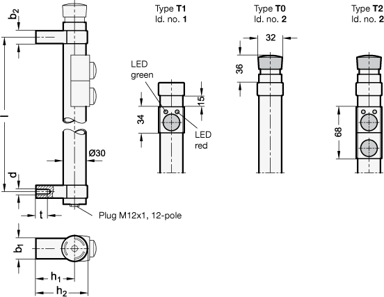 Tubular Handles GN 331 sketch