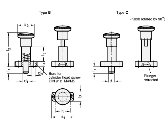 Indexing Plungers GN 817.1 sketch