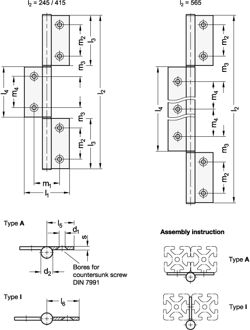 Hinges GN 2295 sketch