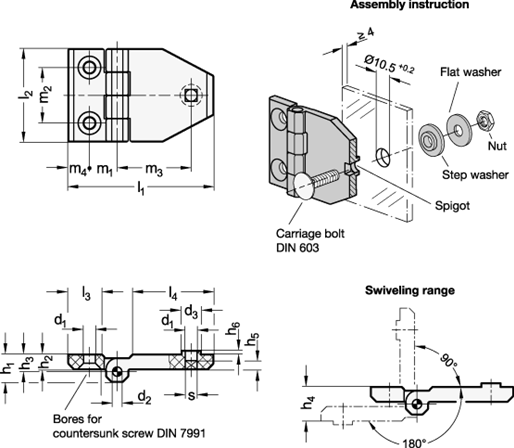 Hinges GN 237.1 sketch