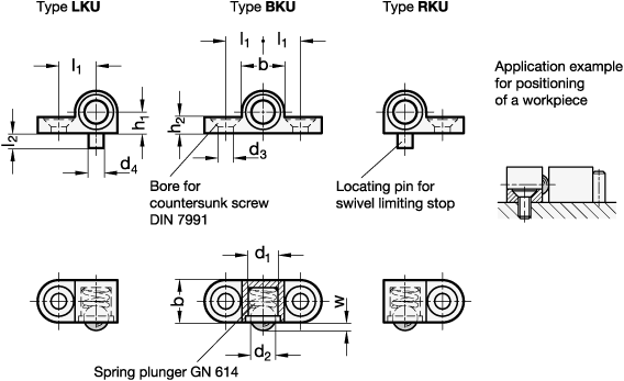 Side Thrust Pins   GN 614.1 sketch