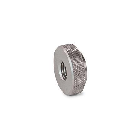 Stainless Steel Knurled Nuts GN 827.1