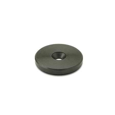 Countersunk Washers for axial mount steel  blackened GN 184