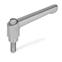 Adjustable Stainless Steel Hand Levers with threaded stud GN 300.5 thumbnail