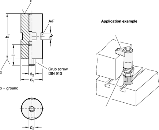 Height Adjusting Cylinders GN 9192.3 sketch