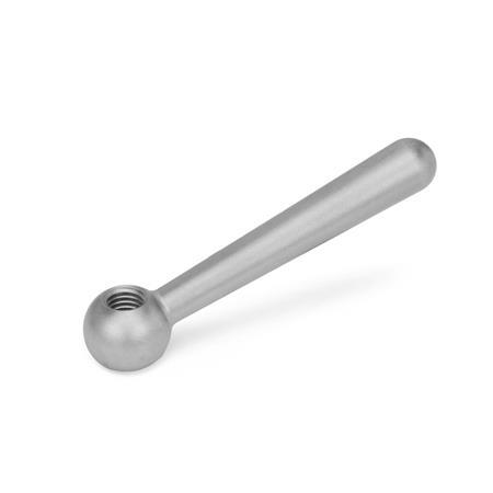 Stainless Steel Clamping Levers matte shot blasted DIN 99