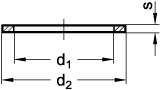 Gaskets DIN 7603 sketch