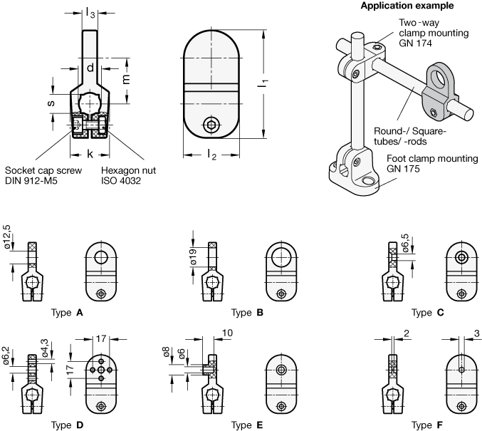 Work Gripper Blocks GN 176 sketch