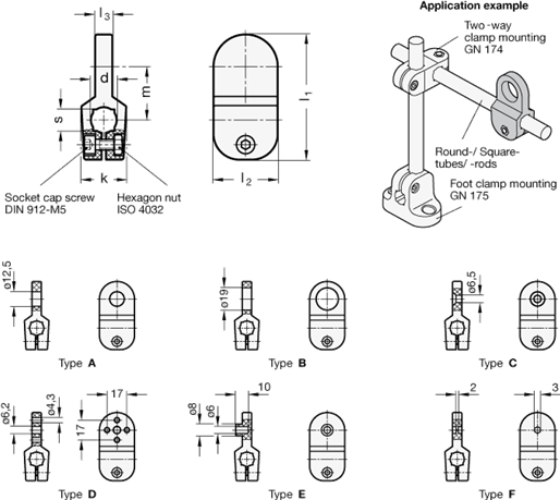 Work Gripper Blocks GN 176 sketch