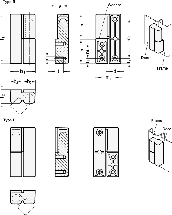 Hinges GN 161.2 sketch