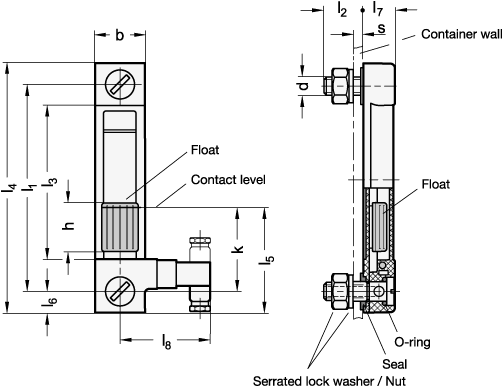 Oil Level Indicators GN 656.1 sketch