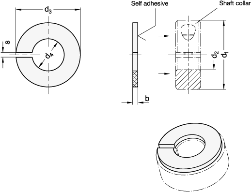 Damping Washers GN 7062.30 sketch