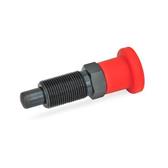 Indexing Plungers steel  blackened  knob plastic  red GN 817 thumbnail