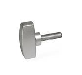 Stainless Steel Wing Screws precision casting AISI CF 8  matte shot blasted GN 433 thumbnail