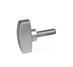 Stainless Steel Wing Screws precision casting AISI CF 8  matte shot blasted GN 433 thumbnail