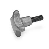 Hand Knobs with threaded stud steel GN 6335.4 thumbnail