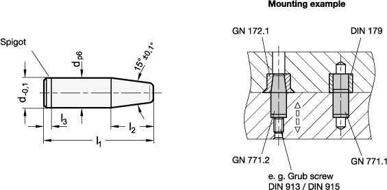 Guide Pins GN 771.2 sketch