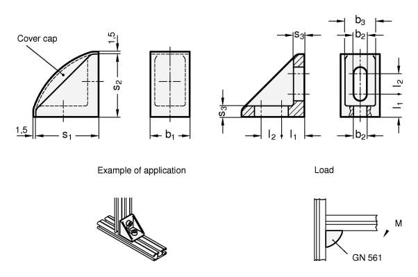 Fixing Angle Pieces GN 561 sketch