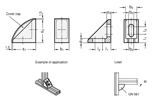 Fixing Angle Pieces GN 561 sketch