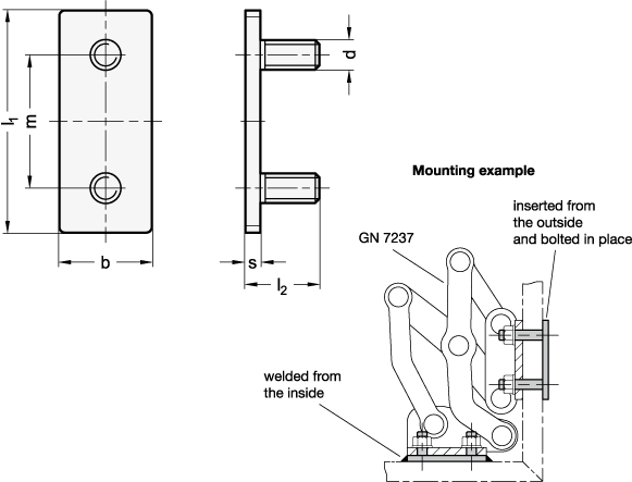 Stainless Steel Plates GN 2376 sketch