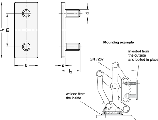 Stainless Steel Plates GN 2376 sketch