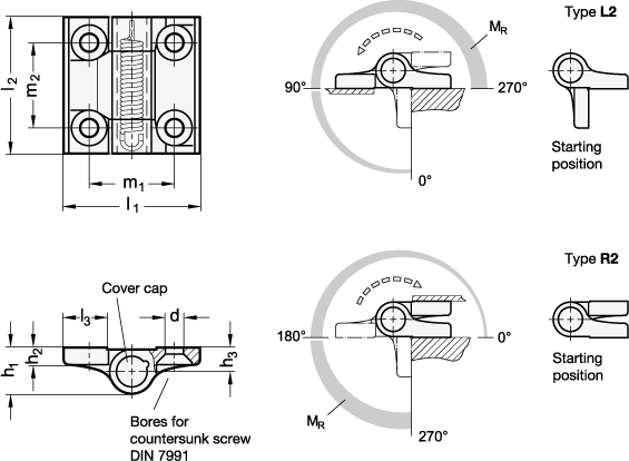 Hinges GN 437.3 sketch