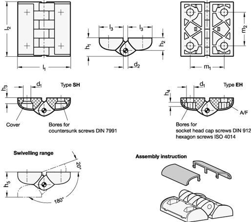 Hinges GN 151.3 sketch